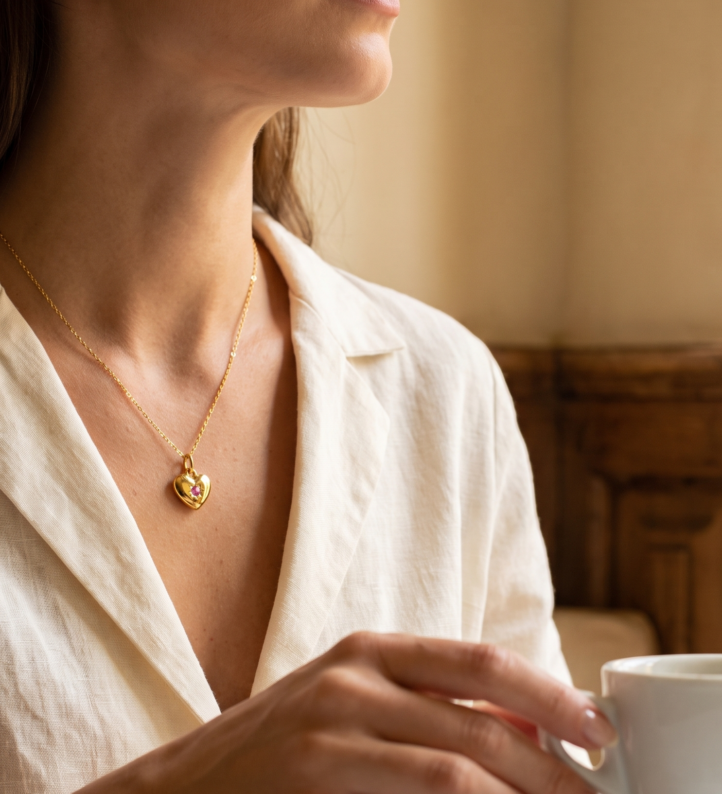LOTTE - GEBOORTESTEEN KETTING