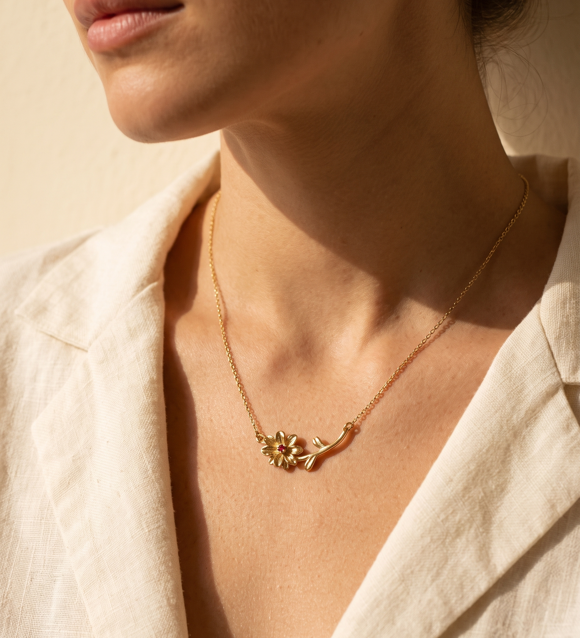 FLEUR - GEBOORTESTEEN KETTING